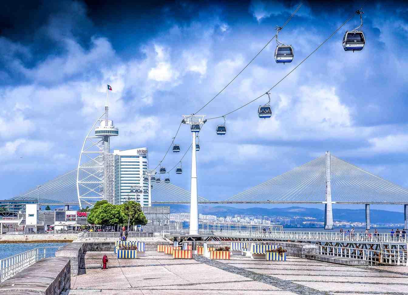 The business district at Parque das Nações in Lisbon
