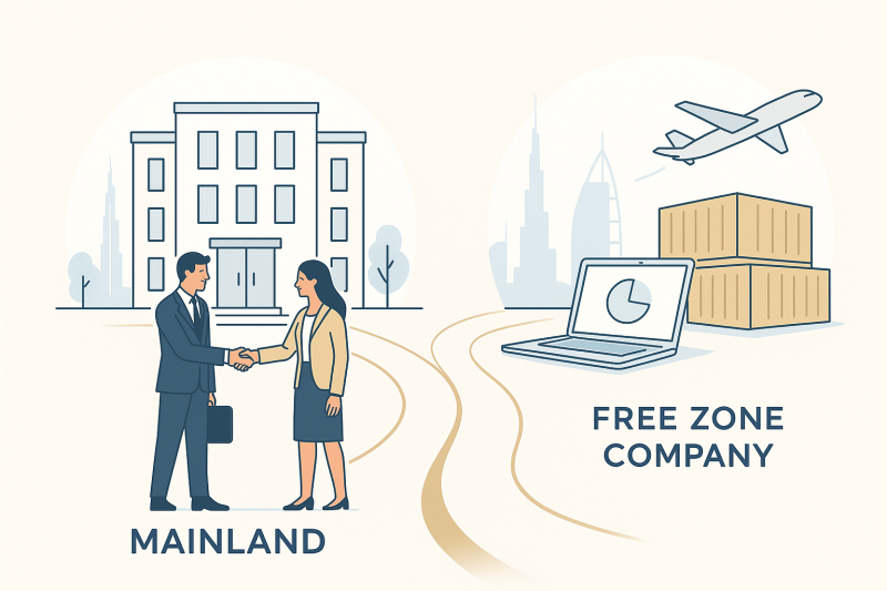 Mainland vs Free Zone: Best UAE Business Setup Option in 2025