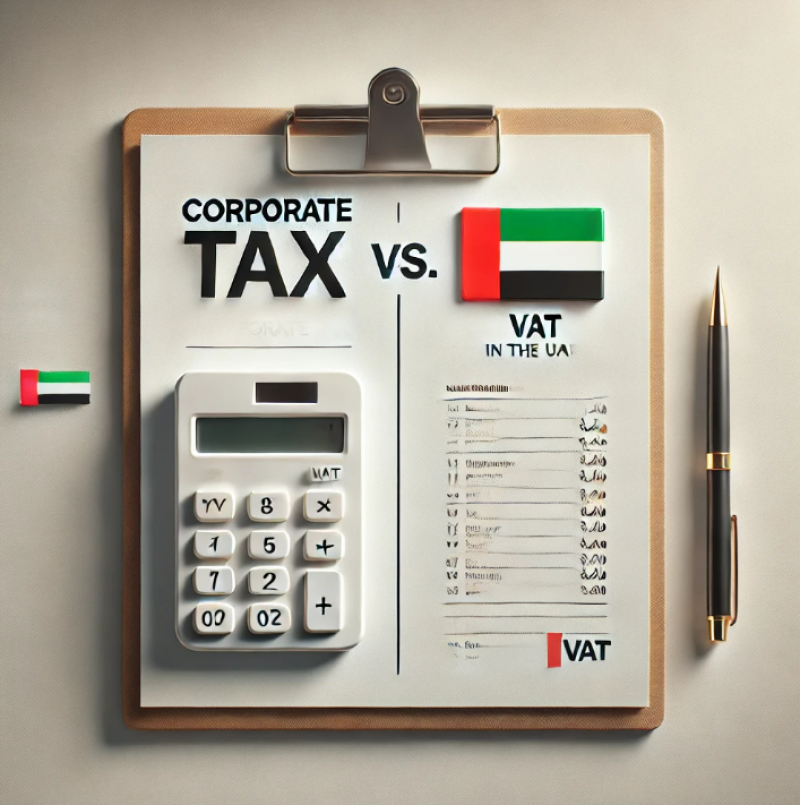 Corporate Tax vs. VAT in the UAE – Key Differences Every Business Should Know