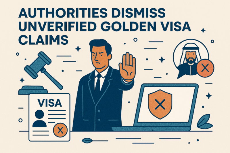 UAE Authorities Deny Lifetime Golden Visa Rumours, Warn Public Against False Offers
