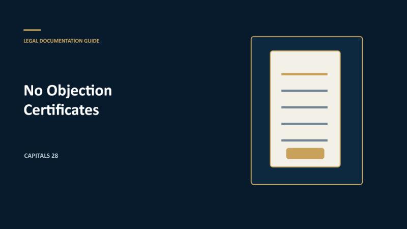 No Objection Certificates in the UAE: Common Types and What They Should Contain