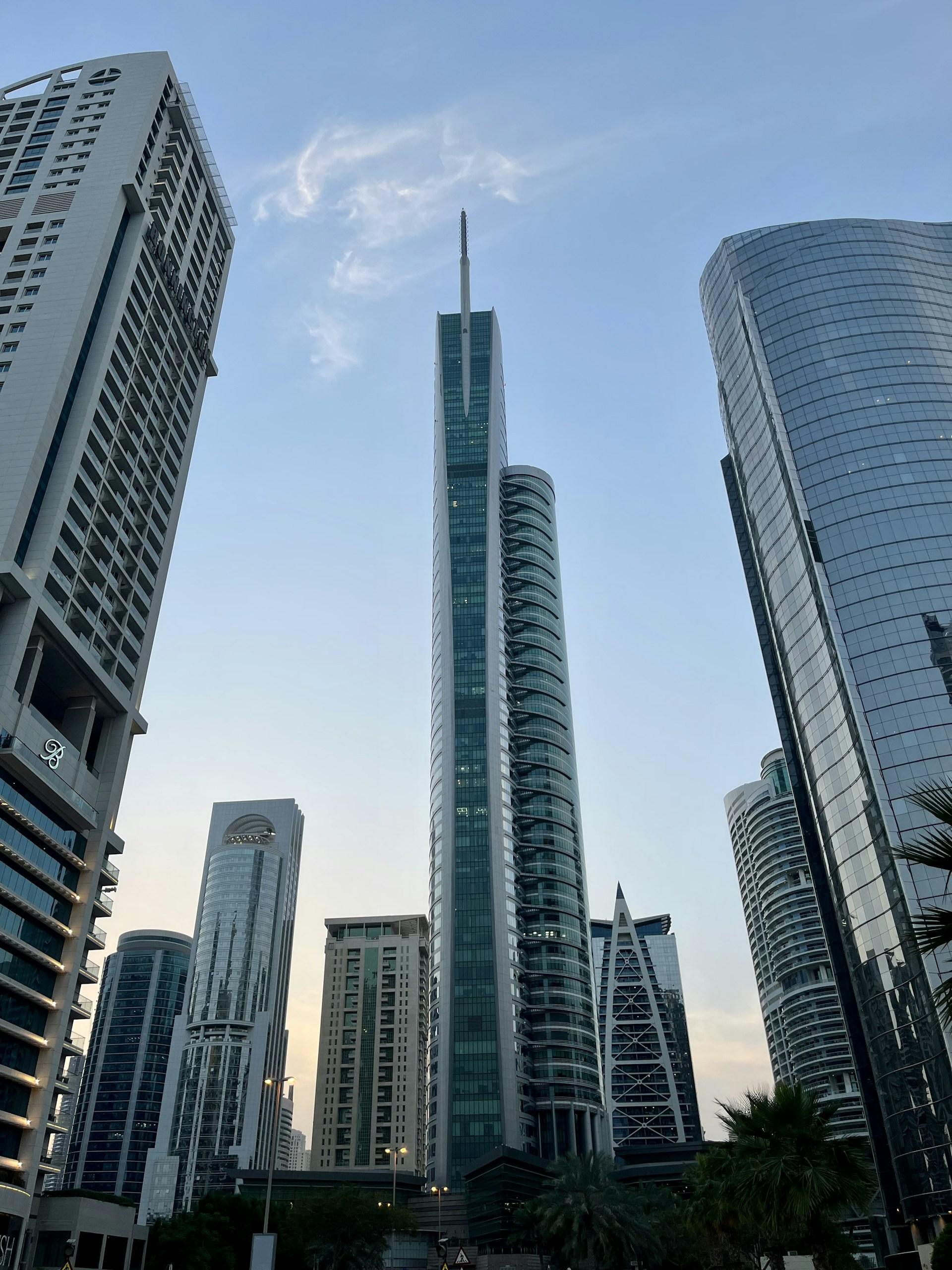 High-rise buildings in Jumeirah Lakes Towers, Dubai