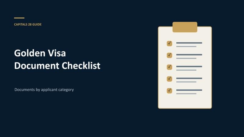 UAE Golden Visa Documents Checklist by Applicant Category