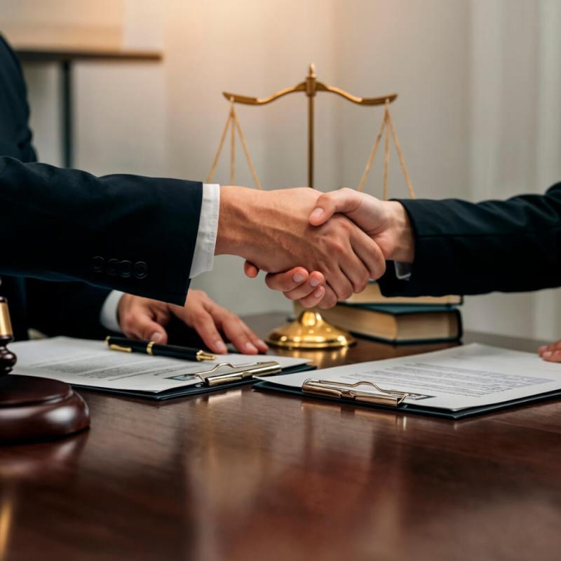 Advisers discussing documents with a client
